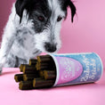 Bild in Galerie-Betrachter laden, Dog examining Tierliebhaber Haut & Fell and Zahnpflege Sticks bundle for healthy skin and shiny coat.