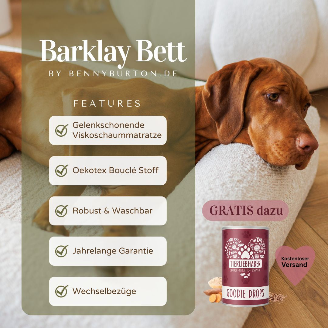 Orthopdisches Hundebett Barklay Boucl  Benny Burton