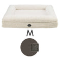 Load image into Gallery viewer, Dog bed FRED M with viscose foam mattress and washable bouclé cover