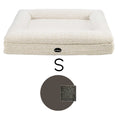 Load image into Gallery viewer, Dog bed FRED S with viscose foam mattress and washable bouclé cover