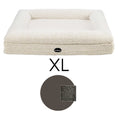 Load image into Gallery viewer, Dog bed FRED with viscose foam mattress and washable boucle cover