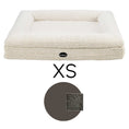 Load image into Gallery viewer, Dog bed FRED with viscose foam mattress and washable boucle cover