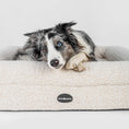 Load image into Gallery viewer, Dog bed FRED L with viscose foam mattress and washable bouclé cover