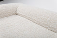 Bild in Galerie-Betrachter laden, Close-up of the cream-colored textured Hundebett Barklay S dog bed with washable boucle cover and memory foam mattress.