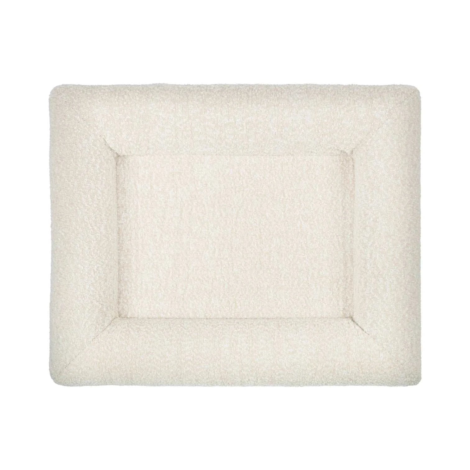 Dog bed FRED S with viscose foam mattress and washable bouclé cover
