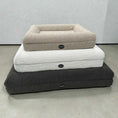Load image into Gallery viewer, Dog bed FRED S with viscose foam mattress and washable bouclé cover
