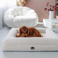Load image into Gallery viewer, Dog bed FRED S with viscose foam mattress and washable bouclé cover
