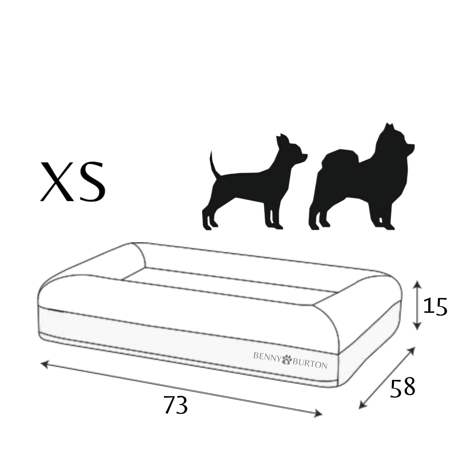 Orthopädisches Hundebett Barklay Bouclé