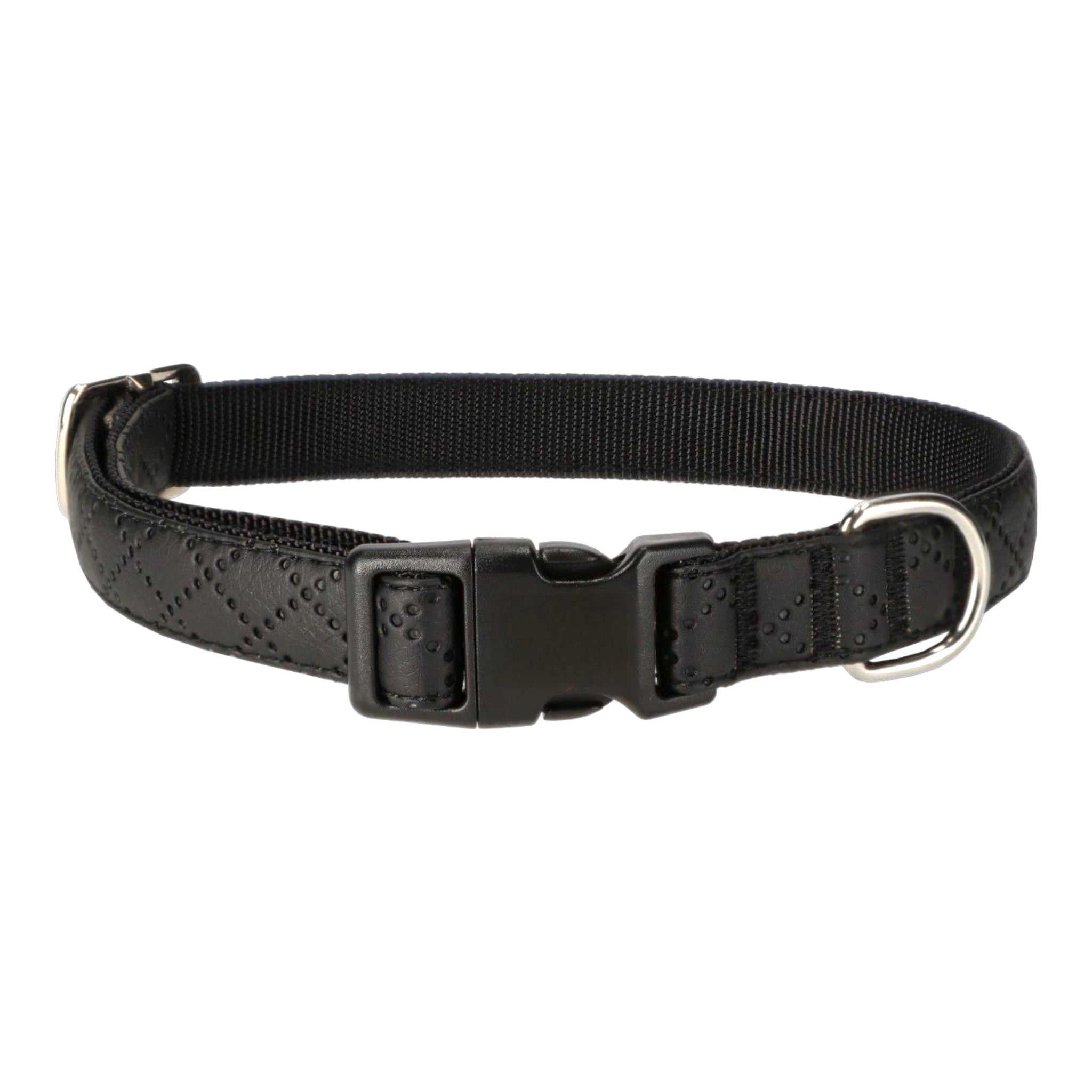 Leine & Halsband in schwarz als Set zum Sparpreis