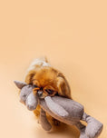 Load image into Gallery viewer, Kuscheltier FOXI der Fuchs mit Knisterohren und robustem Oekotex Stoff mit Hund
