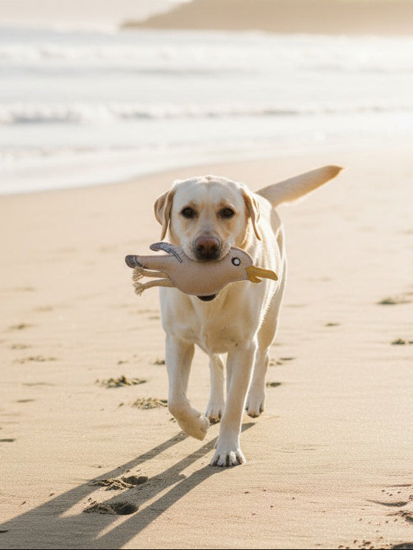 Hundespielzeug Möwe aus Leder