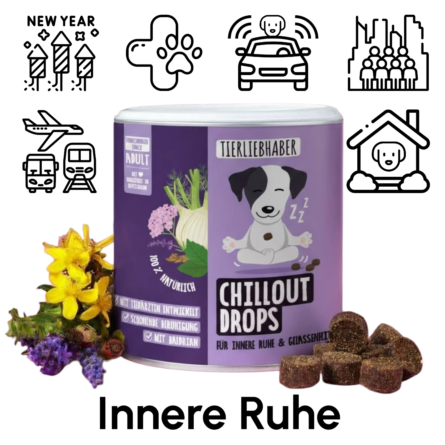 Grass and Kotfresser Drops naturally against heartburn from animal lovers