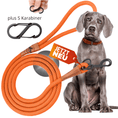 Load image into Gallery viewer, Reflective leash GLOW highly reflective, adjustable in length and vegan
