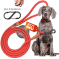 Load image into Gallery viewer, Reflective leash GLOW highly reflective, adjustable in length and vegan
