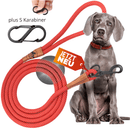 Reflective leash GLOW highly reflective, adjustable in length and vegan