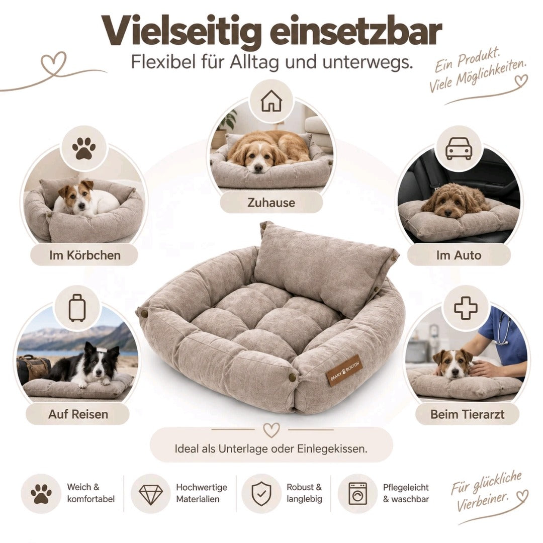 Leichte, waschbare 3in1 Hundematte