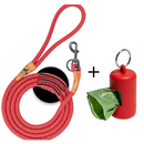 Reflective leash GLOW highly reflective, adjustable in length and vegan